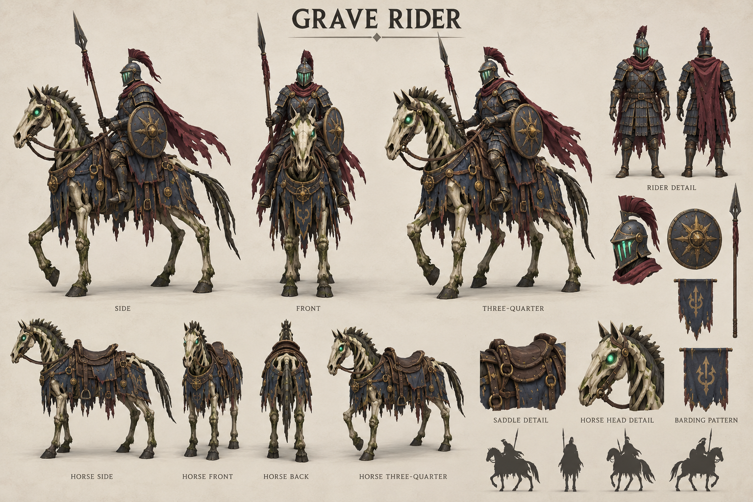 Hollow Cavalier reference sheet